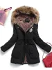 Womens Down Parkas Fitaylor Winter Women Jacka Medium Långt tjockare Outwear Hooded Wadded Coat Slim Parka Bomullspadded Jacket Overcoat 220929