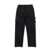 Brand topstoney pants Canvas Elastic Strap Pocket Embroidered Badge Men's Casual Cargo Pant