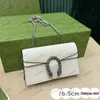 Zincir Dionysuss Süper Mini Leahter Omuz Çantası Bayan Tasarımcı Kaplan Kafası kristalleri Küçük Flap Lüks İtalya Jumbo Tuval Vintage CrossBody Cüzdan Çanta