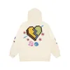 Hip Hop Zip Up Hoodie Sweatshirt Y2K Harajuku broderi Pixel M￶nster Pullover ￖverdimensionerad huva jacka Coat Fashion Loose Tops