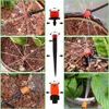 Vattningsutrustning 1/4 "Slangdropp Irrigationssystem Justerbart 8 -håls sprinkler Kit Garden Flow Dripper 220929