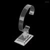 Jewelry Pouches 1Pc Clear Acrylic Bracelet Watch Display Holder Stand Rack Retail Shop Showcase F2TD