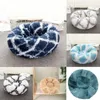 kennels pens Long Plush Dog Cushion Bed Pet Sofa Super Soft Fluffy Comfortable Mat for Cat House Round Winter Warm s 220929
