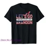 Loyons Go Brandon Conservative US Flag T-shirt imprimé hommes et femmes Clothing à manches courtes 929