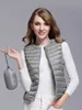 Piumino da donna Parka Donna 90% Piumino d'anatra bianco Gilet da donna Piumino d'anatra ultraleggero Giacca Autunno Inverno Collo tondo Cappotto senza maniche 220929