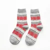 Winter Socks Wool Knit Christmas Thermal Vintage Colorful Stockings Knee-High Socks Hosiery Chaussettes Fashion Cotton Casual Anklet 35 Colors Sea Ship BCD6996