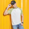 Men T-shirt Casual losse patchwork tops Tees shirts zomer nieuwe heren sportkleding korte mouw o-neck t-shirt merk kleding