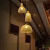 Pendant Lamps El Lobby Chandelier Living Room Bamboo Rattan Lamp Dining Creative Triple Bar Double Staircase Home Decor Art Light