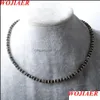 Chokers Halskette Neue Naturstein Afrikanische Türkis Halsketten Frauen Blaue Perlen Eingekreist Schmuck Persönlichkeit Femme Bf320 Drop D Dhyge