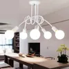 Pendant Lamps Nordic Modern Curve Chandeliers Wrought Iron Gold Plated Creative Hanging Lights For Restaurant Living Room Lighting