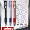 Gel Pen Pen Set School Supplies Black Blue Red Ink Color 0,5 mm Ballpoint Studenci Office Artykuły papiernicze