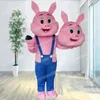 Halloween Lovely Pig Mascot Costume Simulation Cartoon Anime Theme Character vuxna storlek Jul utomhus reklamdräkt kostym