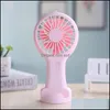 Party Favor Party Favor Usb Mini Wind Power Handheld Fan Convenient And Tra-Quiet Portable Student Office Cute Small Cooling Fans Dro Dhfoa