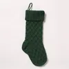 Meias de Natal Presente Knit Santa Elk Socks Xmas adorável bolsa de presente para crianças lareira árvore natal