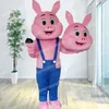 Halloween Lovely Pig Mascot Costume Simulation Cartoon Anime Theme Character vuxna storlek Jul utomhus reklamdräkt kostym