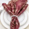 Elastisk p￤rlp￤rlservett Ring handgjorda bord servetter sp￤nnfester br￶llop servetth￥llare bord dekoration tillbeh￶r inst￤llning