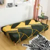 Chair Covers Elastic Antidust Sofa Bed Cover without Armrest Spandex Plaid Print Tight Wrap Folding Slipcover for Living Room Sofa Towel 220929