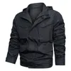 Militaire jassen mannen herfst winter casual bomber jas heren tactische lading jas winddichte capuchon onder bovenkleding slanke vaste kleding