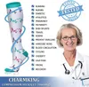 Chaussettes pour hommes livraison directe Compression hommes femmes en gros varices infirmières course en plein air cyclisme longue pression bas