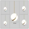 Pendant Lamps Moon Semi-spherical Acrylic Chandelier Clothing Store Bar Bedside Dining Room Bedroom Single Head Lighting