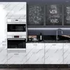 Fonds d'écran brillant Flash papier peint auto-adhésif rénovation meubles de cuisine armoires armoire papier de Contact autocollants muraux imperméables