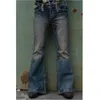 Jeans pour hommes Jeans évasés pour hommes Bootcut Leg Pants Distressed Patchwork Jeans Automne Hiver Punk Stlye Bell Bottom Denim Pantalon Vaqueros Hombre 220929