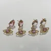 Bijoux de créateurs Collier pendentif Satucon coloré pour femmes Collier Vivian Collier Clavicule Chaîne d'oreilles Cadeau de la Saint-Valentin