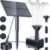 Gartendekorationen Solar-Brunnen-Wasserpumpen-Set, solarbetriebener Springbrunnen mit Pfahl für Vogelbad im Freien, Teich, Pool, Garten, Aquarium, Hof 220928