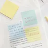 Transparent Sticky Memo Pad Creative Simple DIY Notes Memos Colored Cute Japanese Stationery School Supplies