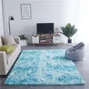 Tapis européen cheveux longs mode chambre tapis baie vitrée tapis de chevet lavable personnalité tapis nordique dégradé salon