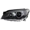 Auto Accessory Head Lights för BMW 7 Series F02 LED Angel Eye Turn Signal Spenchljus Högbalkens frontlampersättning