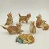 Декоративные предметы статуэтки симуляция котенок дома украшения украшения