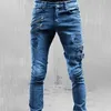 Mens jeans raka jeans män hög midja jean vår sommar pojkvän jeans streetwear mager cacual designer long denim byxor byxor 220929