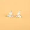 Серьги -грибы Vintage Design Butterfly для женщин 2022 Boucle D'Oreille Серьга Женщины -ювелирные изделия Ретро -стерлинская девушка Бринкос