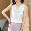 Damesblouses satijnen blouse tops zijden vrouwen shirts vrouw elastisch kanten shirt top casual v-neck borduurwerk 13732