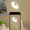 Table Lamps 5V USB Lamp Bright Ring Light LED Portable Night Freely Foldable Desk Non Strobe Eye Protection