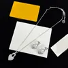 Ketting set voor vrouwen designer zilveren kettingen parel oorbel luxe ontwerpers hoepel liefde oorbellen ontwerper sieraden