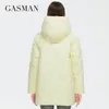 Womens Down Parkas GASMAN Winter down jacket collection Fashion Solid Standup collar Women Coat Elegance Hooded Womens jackets 8198 220929