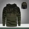 Nya m￤n avslappnade hoodies harajuku Autumn Winter Men's Sportswear Fleece Hooded Camouflage Pullover Sweatshirts Hip Hop Clothing