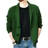 Herentruien Heren Spring en herfst Casual Cardigan Sweater Knust Jacket Slim Fit revers Comfortabel 7 kleuren Optioneel Everyday Mens Wear 220929