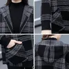 Giacche da donna Moda di mezza età e anziani Cerniera Autunno Inverno Temperamento Top Plaid di fascia alta con cappuccio Donna 220929