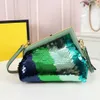 Luxury Designer F Buckle Sequin Bags Leather Clutches Crossbody Bags Totes Wallets Evening Bags