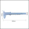 기타 플라스틱 버니어 캘리퍼 80mm 100mm 쥬얼리 측정 도구 미세 스케일 rer 학교 학생 드롭 배달을위한 휴대용 2021 Equi dhxah