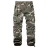 Pantalon homme 8 poches militaire rouge noir Cargo hommes coton pantalon Baggy Camouflage tactique décontracté grande taille 38 44 salopette