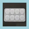 Molds Sile Molds 8 Cavity Skl Resin Mold Semi Transparent Flexible Diy Polymer Clay Epoxy Mod Jewelry Pendant Making Tools Drop Deliv Dhj6C