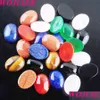 Gevşek değerli taşlar doğal değerli taş 15x20x6mm cabochon boncuk oval taksi kadın takı için delik iyileştirme Diy fittingler Bu804 Drop de dheol