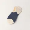 Chaussettes pour hommes haute qualité respirant confortable coton classique Patchwork hommes court Invisible mâle bateau