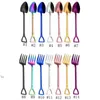 Coffee Spade Fork Stainless Steel Coffee-Spoon Stirring Spoons Home Creative Kitchen Dining Flatware Tool BHB15874