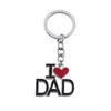 Creative Lettre Porte-clés Pendentif Famille Porte-clés Maman Et Papa Métal Porte-clés Décoration Porte-clés Parents Cadeau DH897