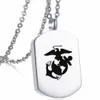 United States Marine Corps Navy Cremation Ash Pendant Rostfritt stål USN Militär som öppnar USMC Cremains Halsband Charm för minnesmärken släktingar och husdjur